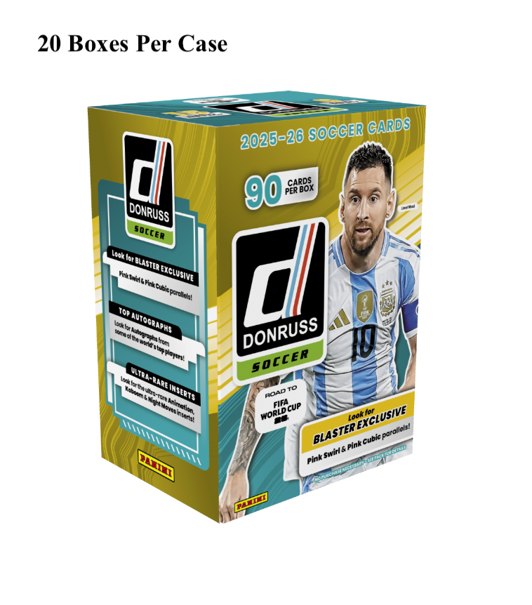 2025/26 Panini Donruss Road To FIFA World Cup 26 Soccer Hobby Blaster Case