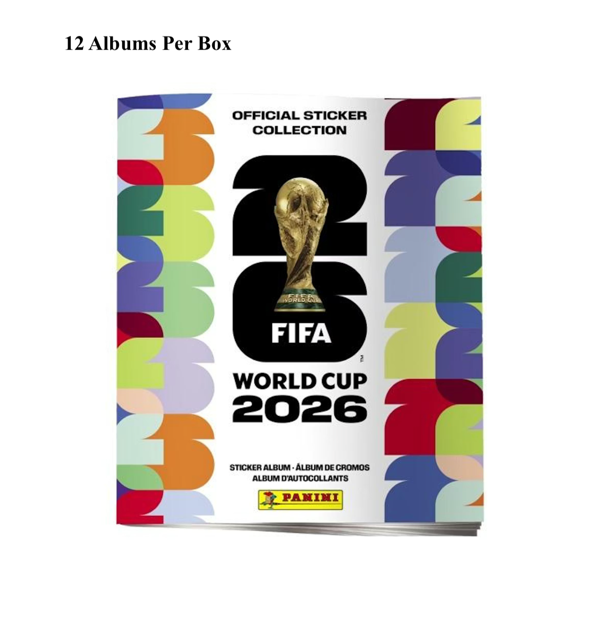 2026 Panini World Cup Soccer Sticker & Album Combo 12ct Case - PRESALE 5/22/26 Release Date